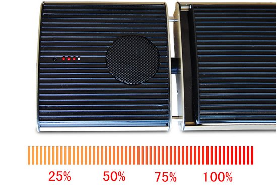 riscaldatore a raggi infrarossi con bluetooth